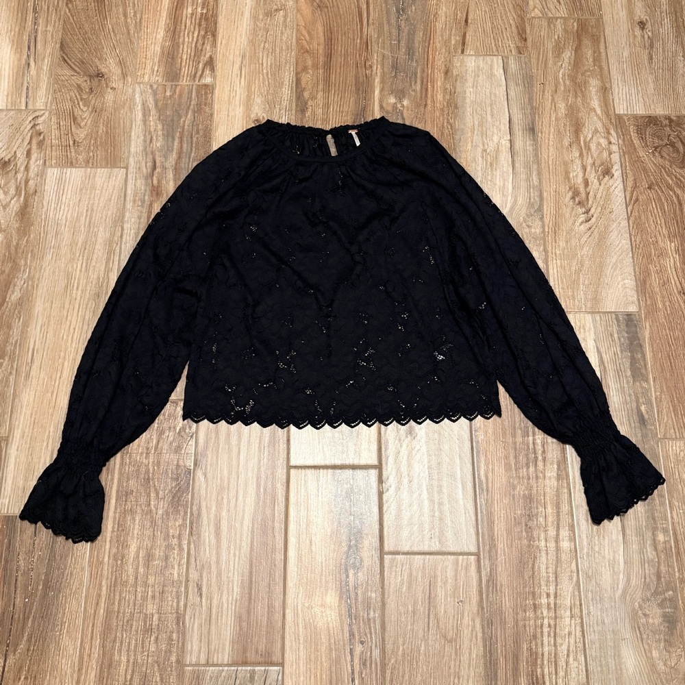 Free People Olivia Lace Blouse - Picture 2 of 4